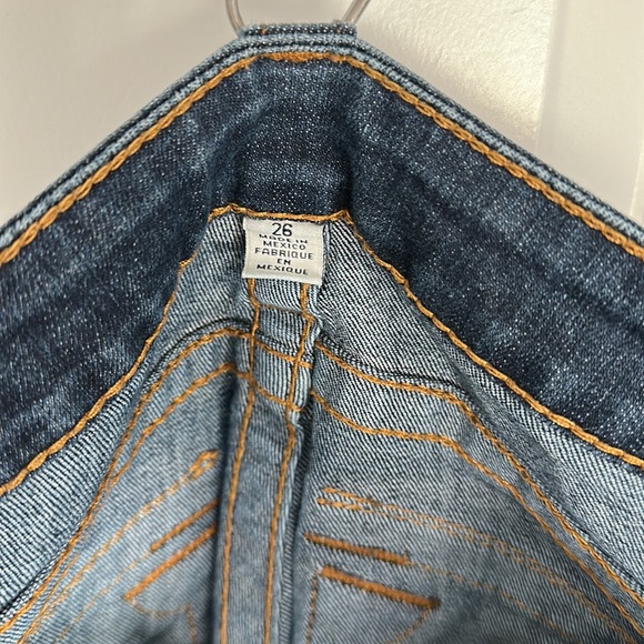 Dark wash, true religion brand jeans, size 26 - Picture 2 of 3